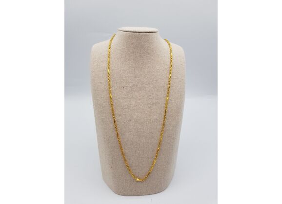 Image Collier Or jaune Maille fantaisie