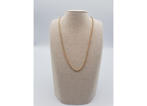 Image Collier Or rose Maille fantaisie