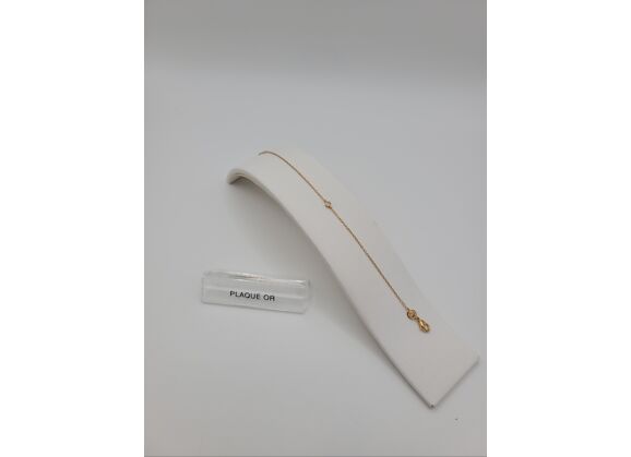 Image Bracelet Plaqué or Oxyde de zirconium