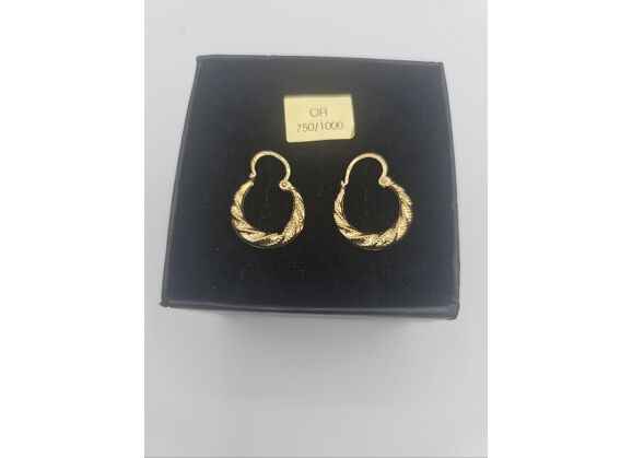 Image Boucles d'oreilles Créoles Or jaune