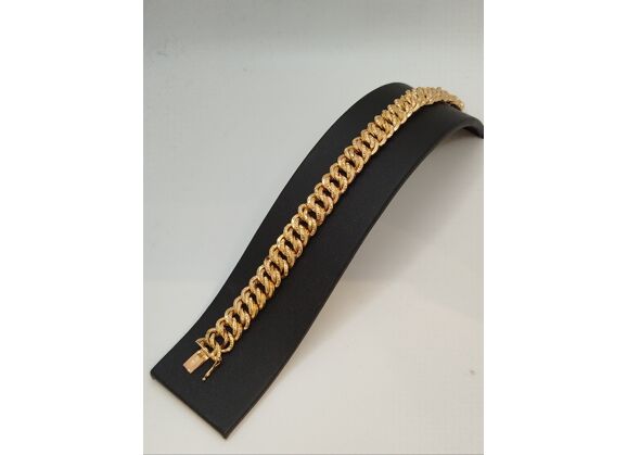 Image Bracelet Or jaune Maille américaine