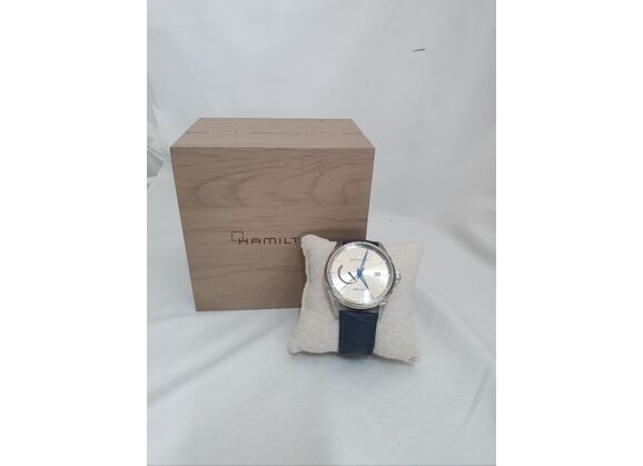 Image Montre Homme HAMILTON Montre jazz master power reset Cuir Bleu 41 mm