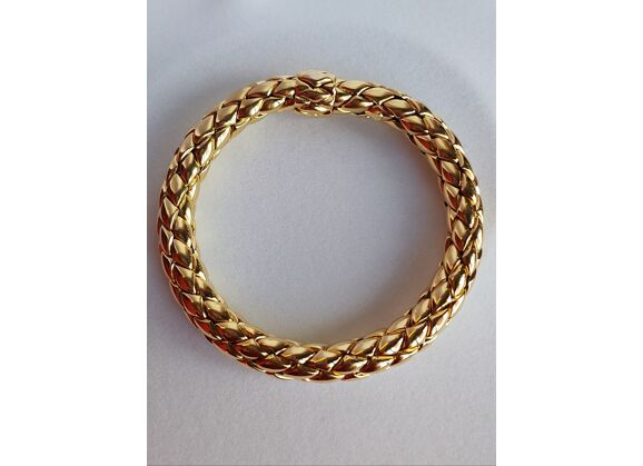 Image Bracelet Or jaune Maille souple