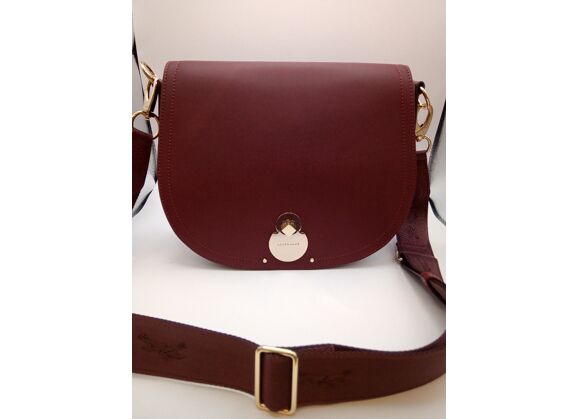 Image Sac à main LONGCHAMP Porté croisé Cuir Bordeaux