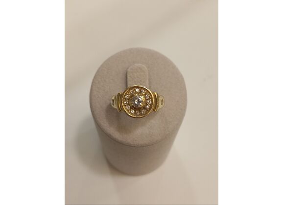Image Bague Or jaune Diamants