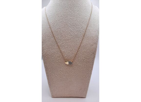 Image Collier Or jaune Oxyde de zirconium