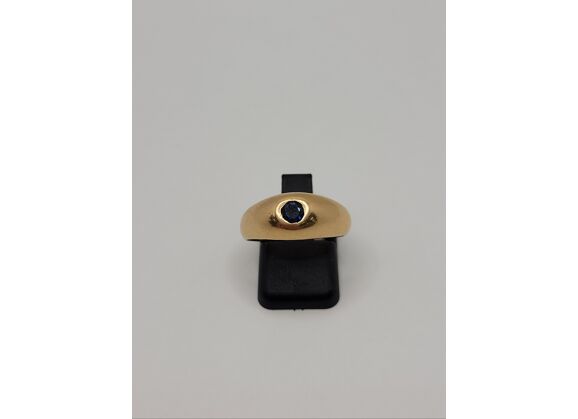 Image Bague Or jaune Saphir