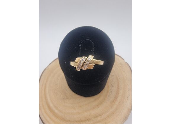Image Bague Or jaune Diamants