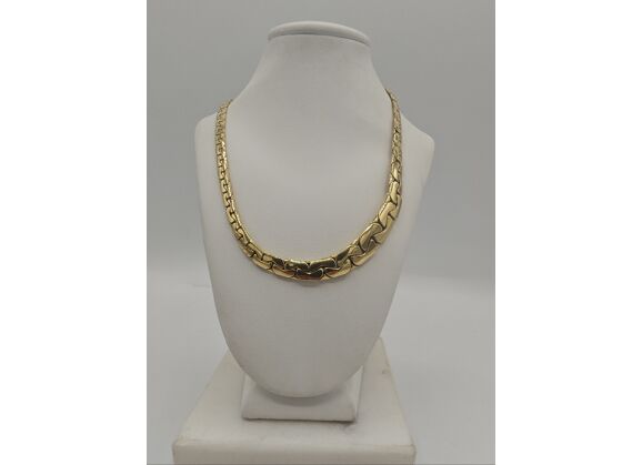 Image Collier Or jaune Maille plate