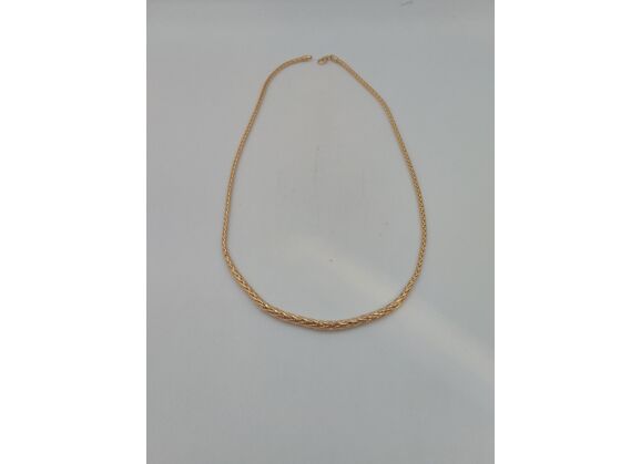 Image Collier Or jaune Maille palmier