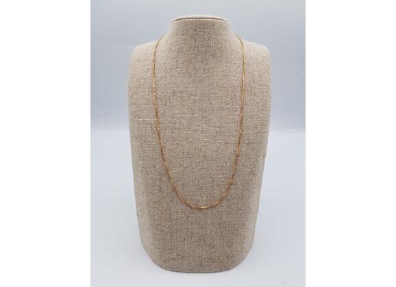 Image Collier Or jaune Maille forçat