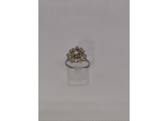 Image Bague Or blanc Diamant