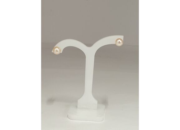 Image Boucles d'oreilles Or jaune Perles