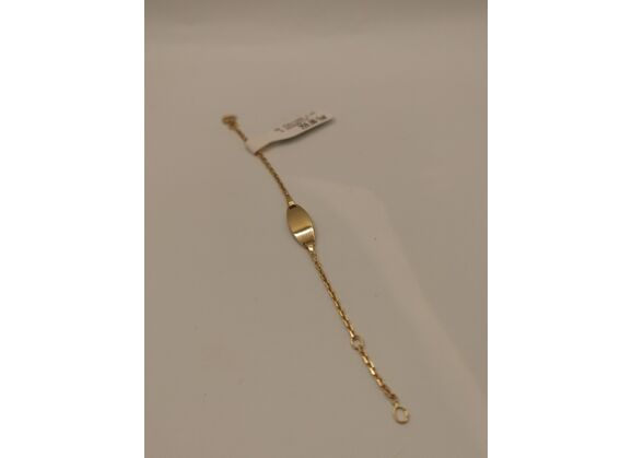 Image Bracelet Gourmette Or jaune Maille forçat