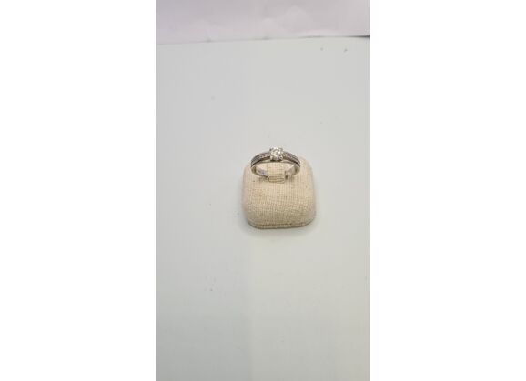 Image Bague Solitaire Argent Oxyde de zirconium