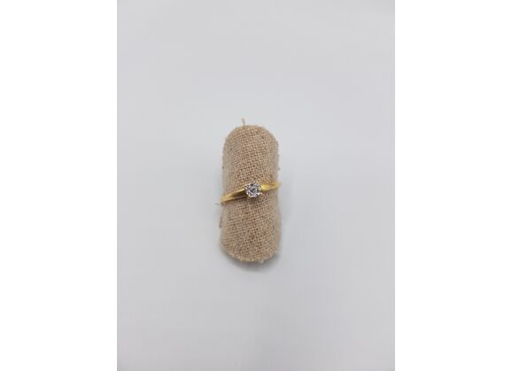 Image Bague Solitaire Or jaune Diamants