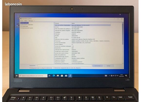 Image Ordinateurs portables LENOVO 20NSS4EF00 i3 8 Go RAM 256 Go SSD 13.3