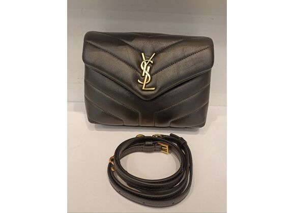 Image Sac à main YVES SAINT LAURENT Porté épaule Cuir Noir