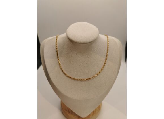 Image Collier Or jaune Maille forçat