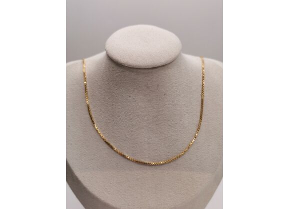 Image Collier Or jaune Maille carré