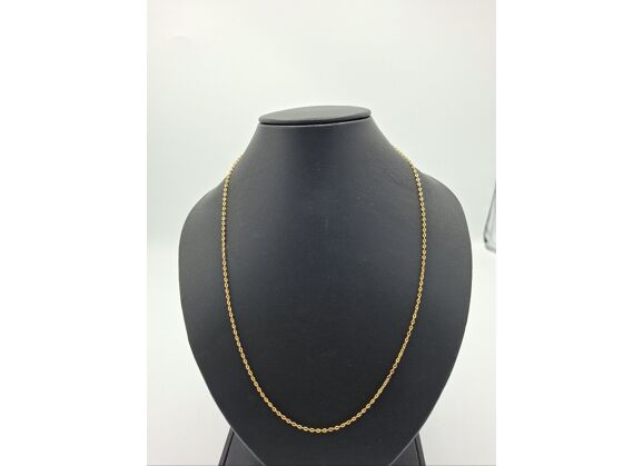 Image Collier Or jaune Maille forçat