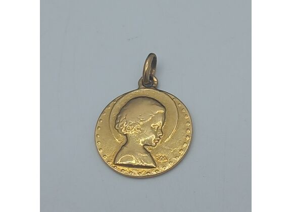 Image Pendentif Médaille Or jaune