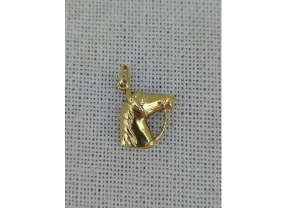 Image Pendentif Cheval Or jaune