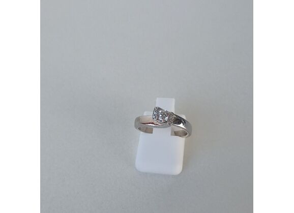 Image Bague Or blanc Diamants