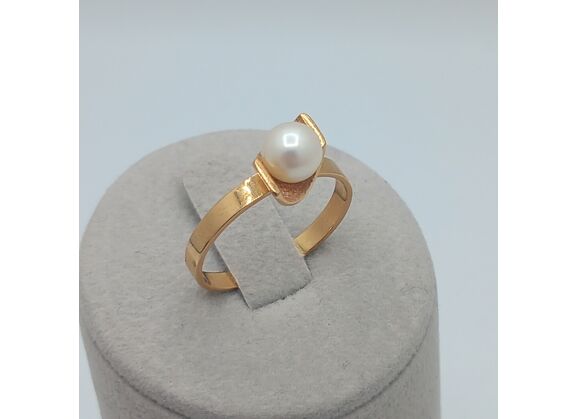 Image Bague Or jaune Perle