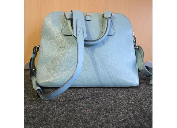 Image Sac à main LANCEL Maxime Cuir Bleu