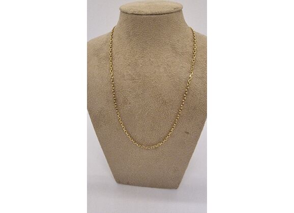 Image Collier Or jaune Maille forçat