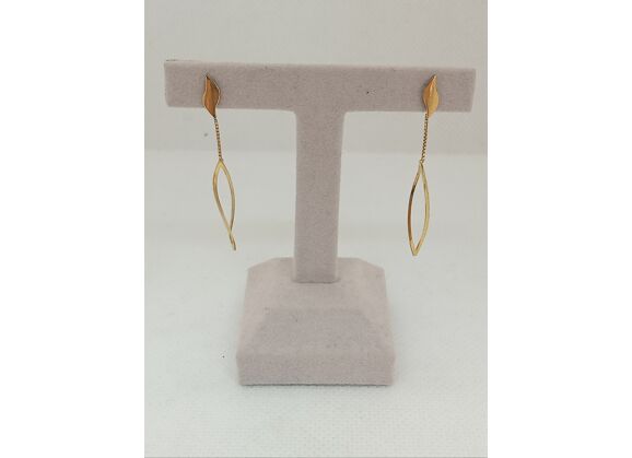 Image Boucles d'oreilles Pendantes Or jaune