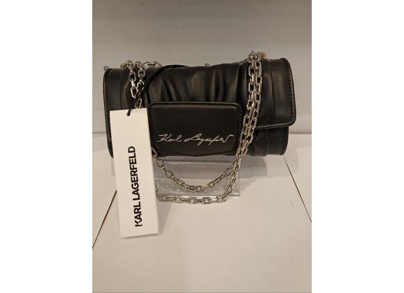 Image Sac à main KARL LAGERFELD Porté épaule Simili cuir Noir