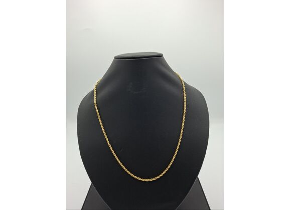 Image Collier Or jaune Maille corde