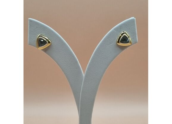 Image Boucles d'oreilles Or jaune Pierres bleues