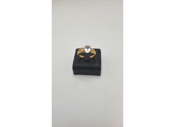 Image Bague Or jaune Pierres blanches Diamant