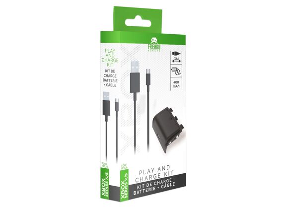 Image Acc. de jeux vidéo FREAKS AND GEEKS Câble usb-a vers usb-c Filaire Noir Xbox series
