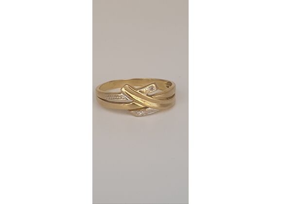 Image Bague Or jaune Diamants