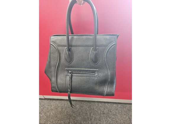 Image Sac à main CELINE Luggage Porté main Cuir Noir