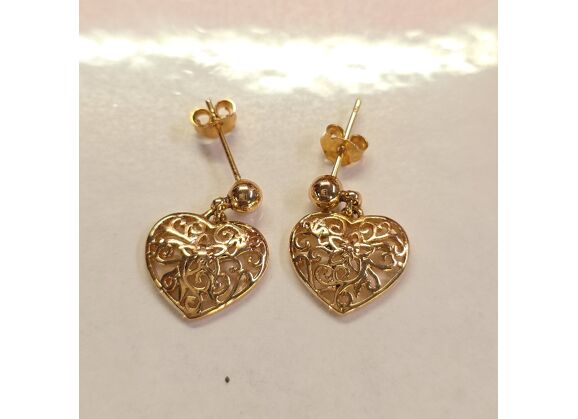 Image Boucles d'oreilles Pendantes Plaqué or