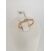 Image Bague Or rose Saphir Diamant
