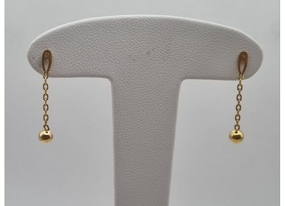 Image Boucles d'oreilles Pendantes Or jaune