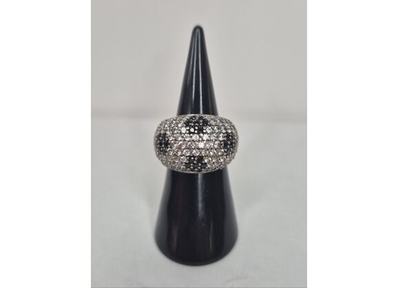 Image Bague Argent Strass