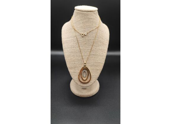 Image Collier Or jaune Oxydes de zirconium