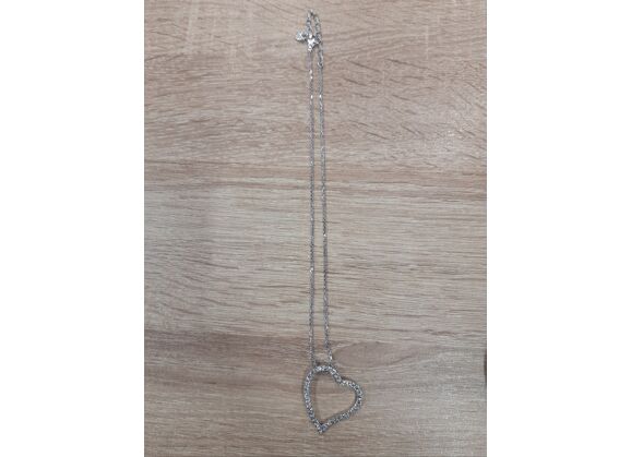 Image Collier Fantaisie Acier Strass