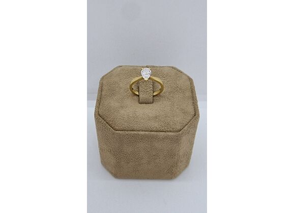 Image Bague Solitaire Or jaune Diamant
