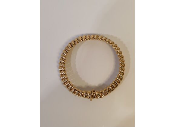 Image Bracelet Or jaune Maille américaine