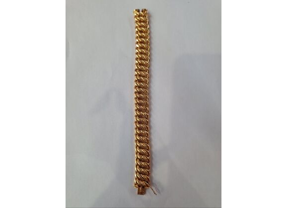 Image Bracelet Or jaune Maille américaine
